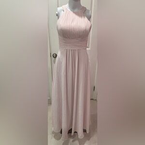 Azazie Blush Sleeveless Maxi Dress